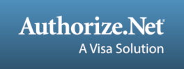 Authorize.net A Visa Solution logo.