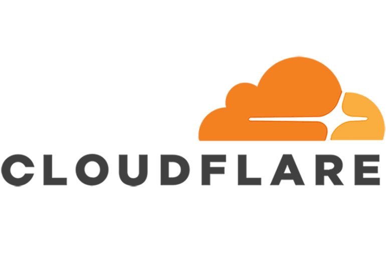 Cloudflare logo.